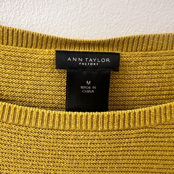 Ann Taylor Goldenrod Crew Neck Sweater - Picture 3 of 3